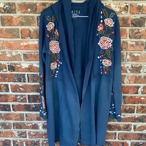 CAITE open front long cardigan